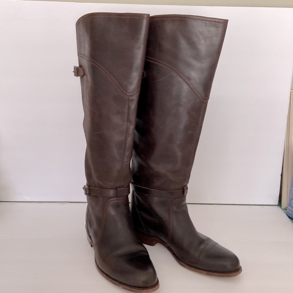 Frye Tanned Leather Riding Boot - Picture 1 of 16